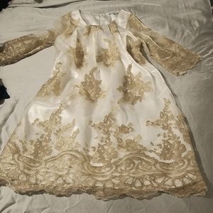 Chasing Fireflies gold embellished dress!!